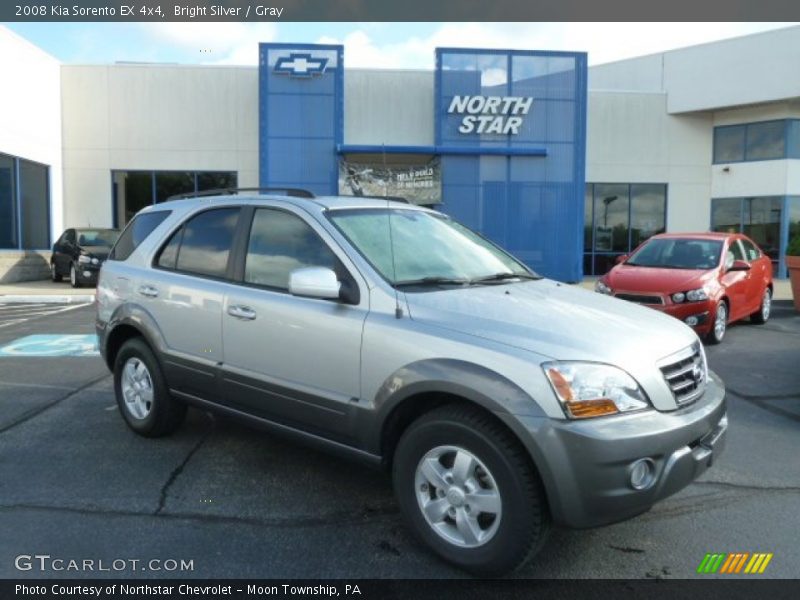 Bright Silver / Gray 2008 Kia Sorento EX 4x4