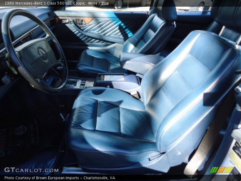  1989 S Class 560 SEC Coupe Blue Interior