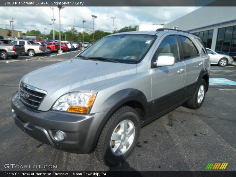 Bright Silver / Gray 2008 Kia Sorento EX 4x4