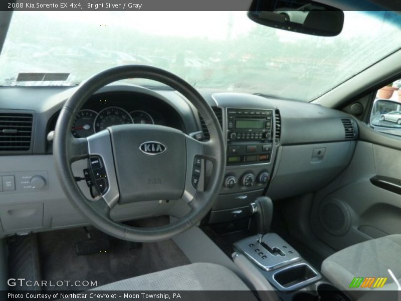 Bright Silver / Gray 2008 Kia Sorento EX 4x4