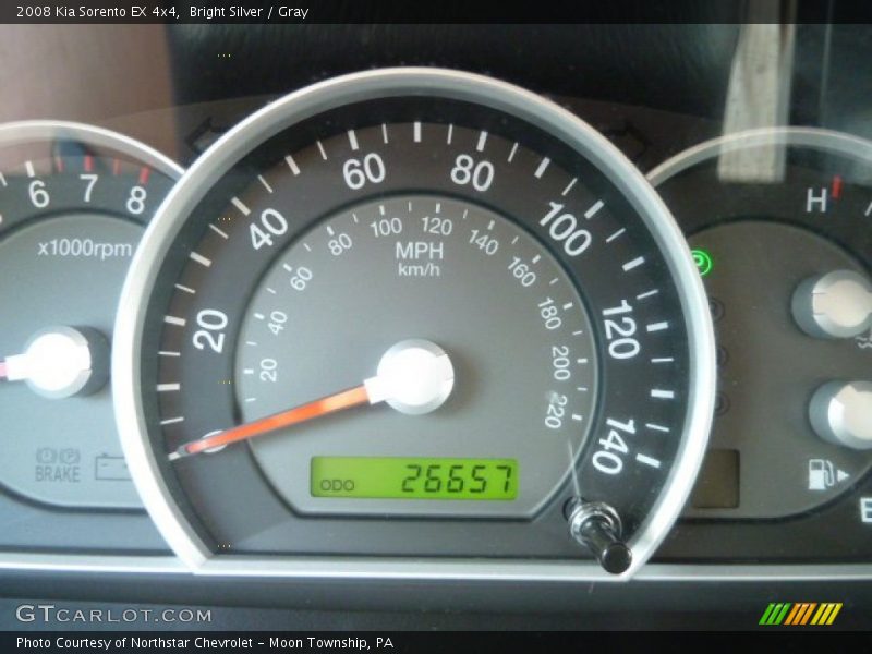 Bright Silver / Gray 2008 Kia Sorento EX 4x4