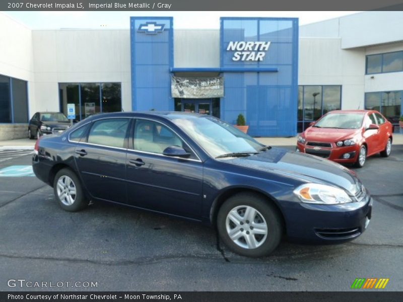 Imperial Blue Metallic / Gray 2007 Chevrolet Impala LS