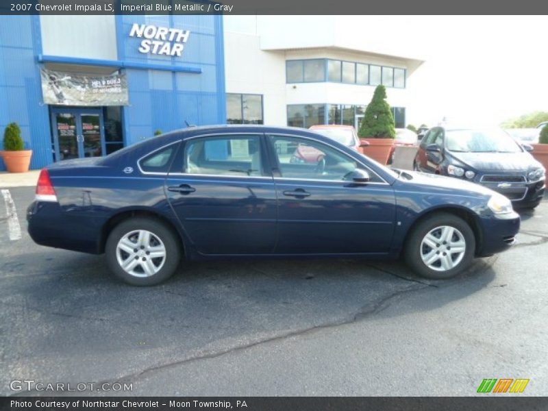 Imperial Blue Metallic / Gray 2007 Chevrolet Impala LS