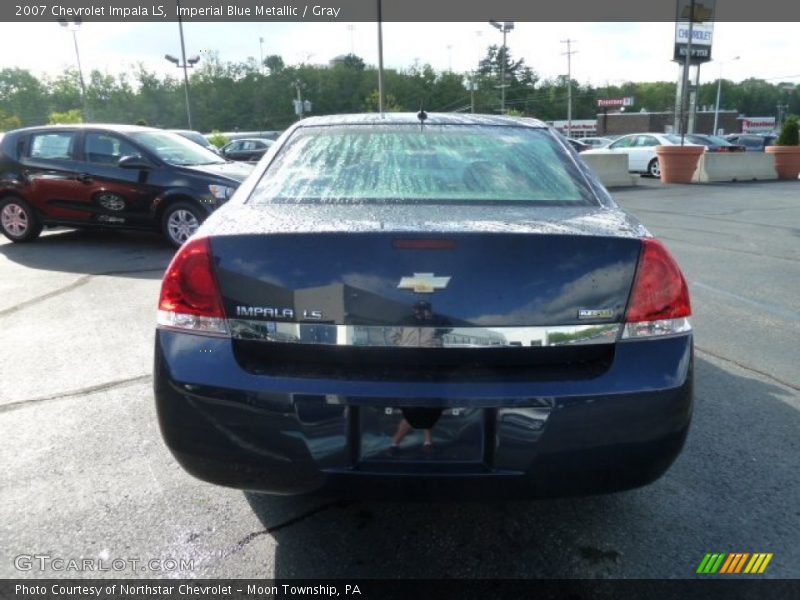 Imperial Blue Metallic / Gray 2007 Chevrolet Impala LS