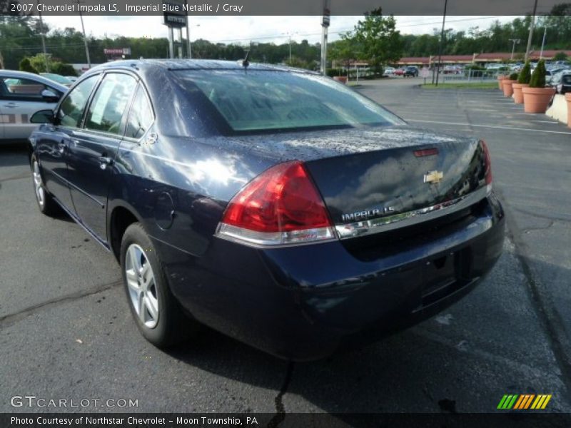 Imperial Blue Metallic / Gray 2007 Chevrolet Impala LS