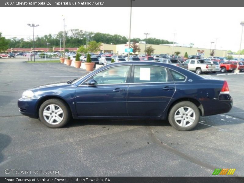 Imperial Blue Metallic / Gray 2007 Chevrolet Impala LS