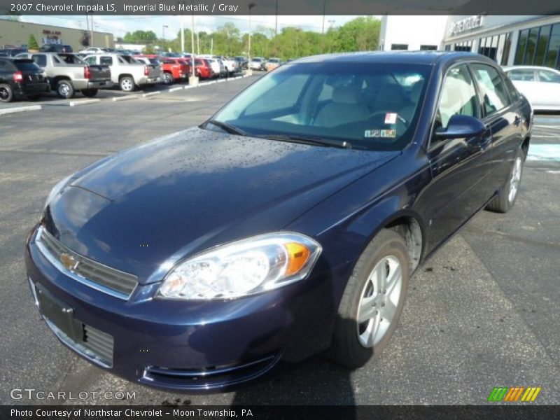 Imperial Blue Metallic / Gray 2007 Chevrolet Impala LS