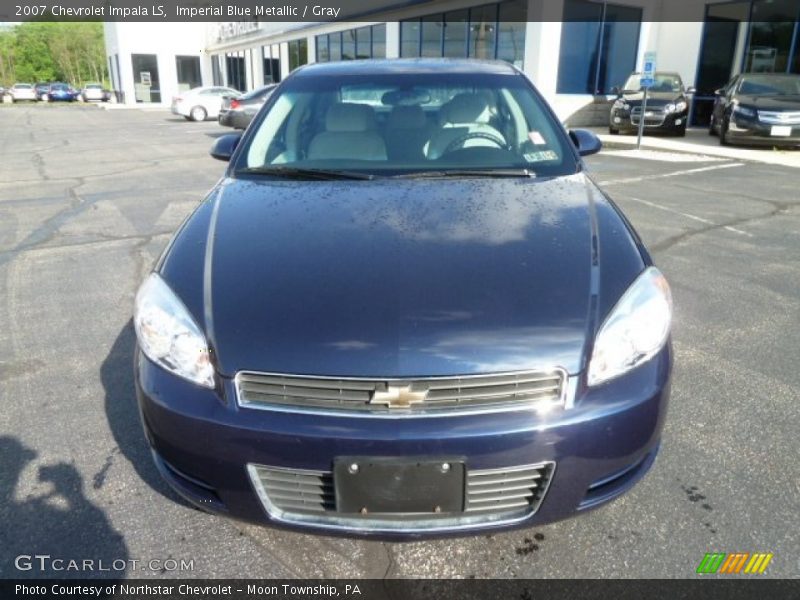 Imperial Blue Metallic / Gray 2007 Chevrolet Impala LS