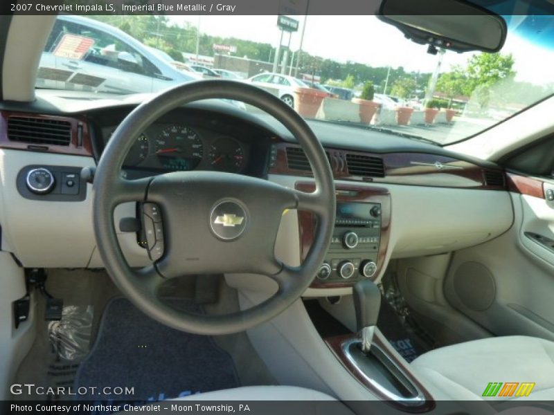 Imperial Blue Metallic / Gray 2007 Chevrolet Impala LS