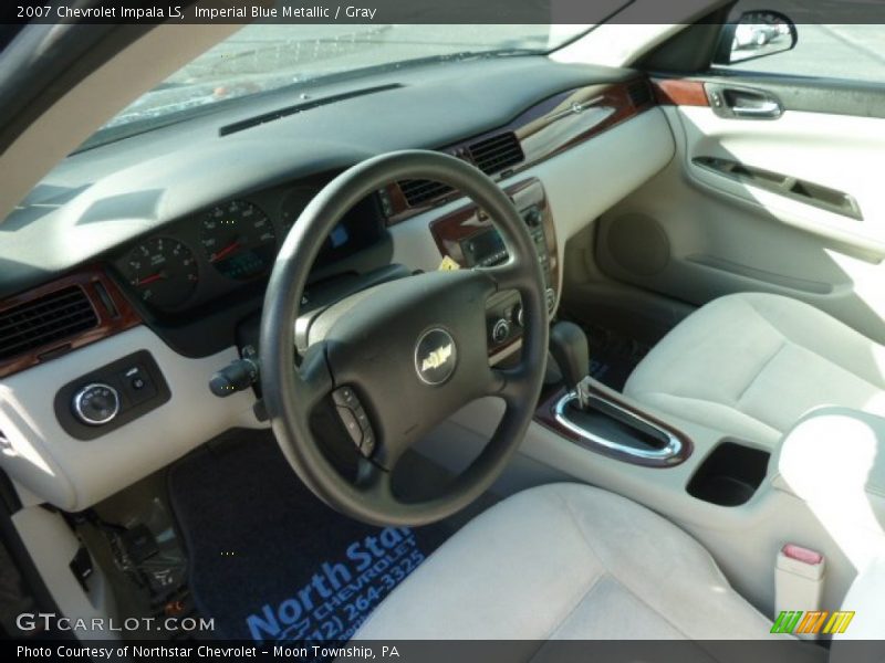 Imperial Blue Metallic / Gray 2007 Chevrolet Impala LS