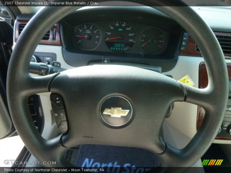 Imperial Blue Metallic / Gray 2007 Chevrolet Impala LS
