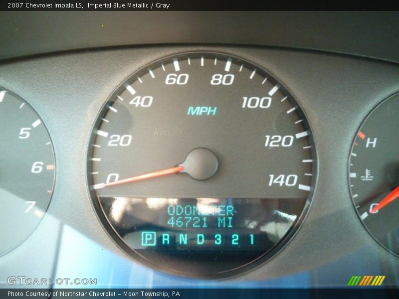 Imperial Blue Metallic / Gray 2007 Chevrolet Impala LS