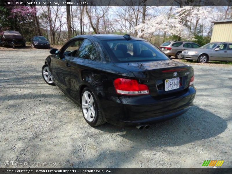 Jet Black / Black 2008 BMW 1 Series 135i Coupe