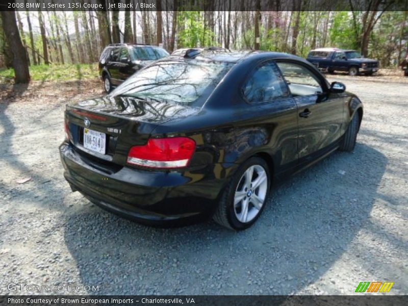 Jet Black / Black 2008 BMW 1 Series 135i Coupe