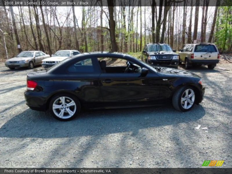 Jet Black / Black 2008 BMW 1 Series 135i Coupe