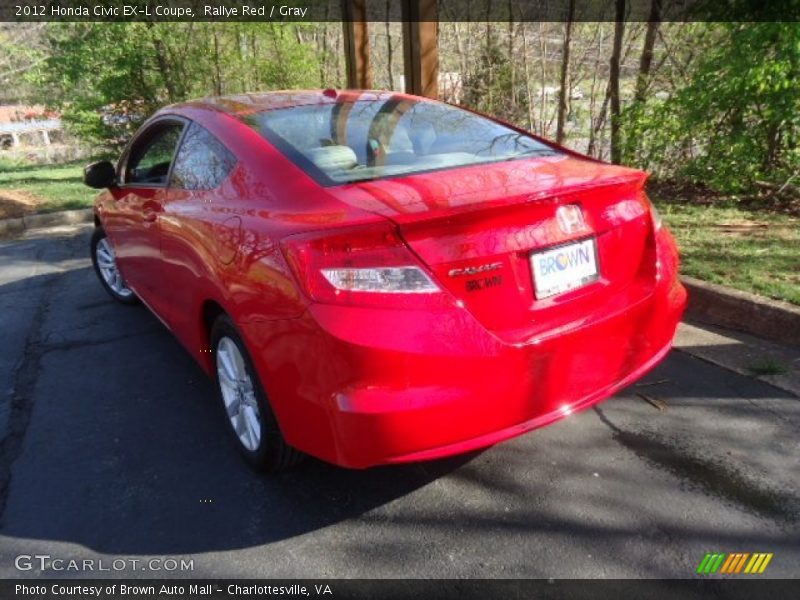 Rallye Red / Gray 2012 Honda Civic EX-L Coupe