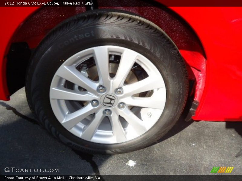 Rallye Red / Gray 2012 Honda Civic EX-L Coupe
