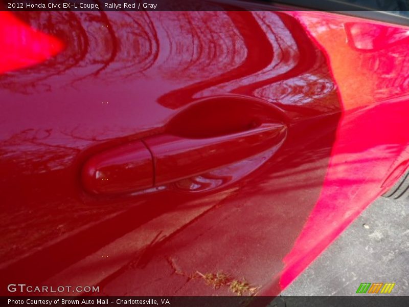 Rallye Red / Gray 2012 Honda Civic EX-L Coupe