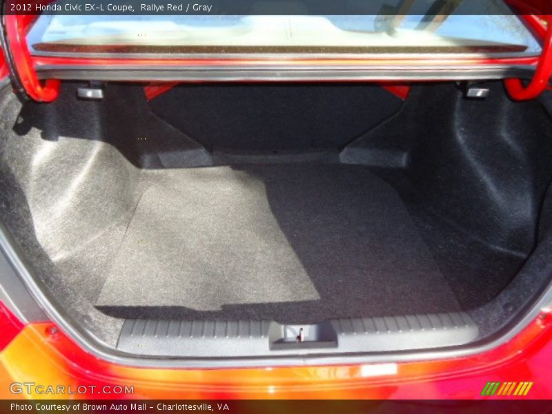 Rallye Red / Gray 2012 Honda Civic EX-L Coupe