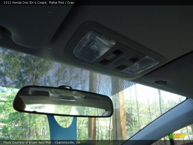 Rallye Red / Gray 2012 Honda Civic EX-L Coupe