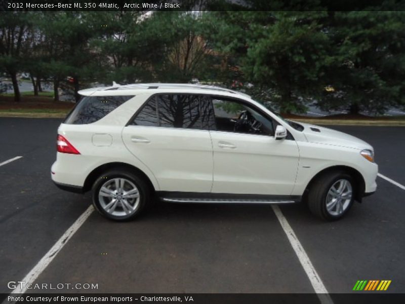 Arctic White / Black 2012 Mercedes-Benz ML 350 4Matic