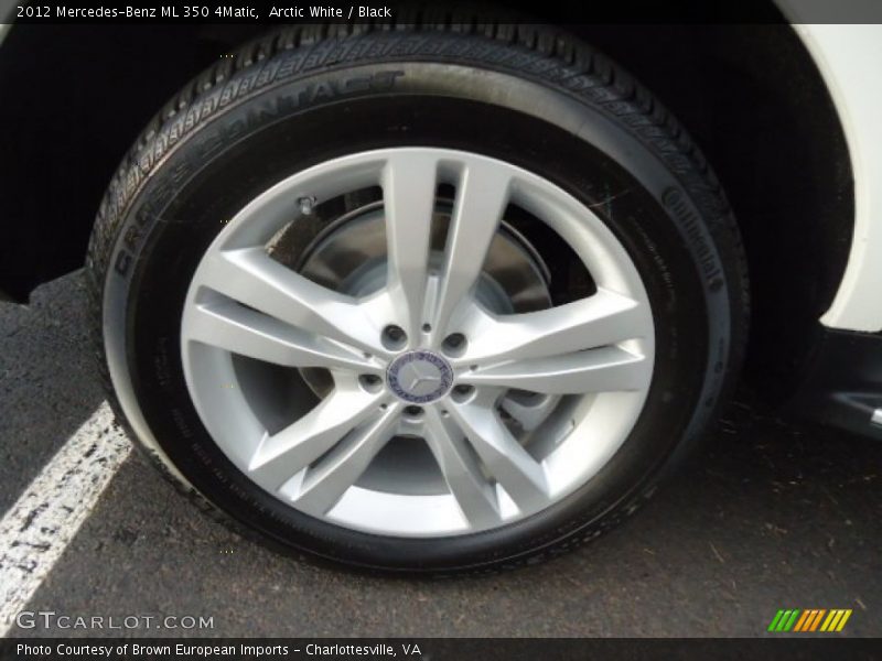 Arctic White / Black 2012 Mercedes-Benz ML 350 4Matic
