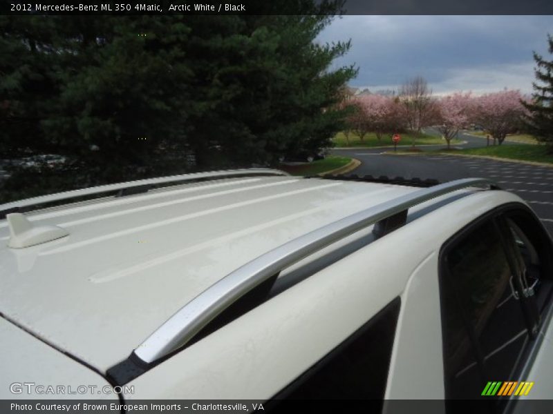 Arctic White / Black 2012 Mercedes-Benz ML 350 4Matic
