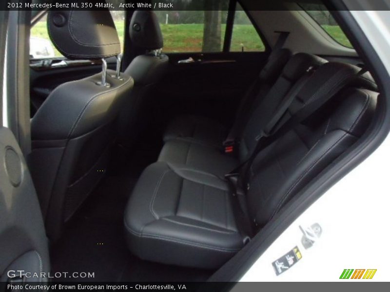 Arctic White / Black 2012 Mercedes-Benz ML 350 4Matic