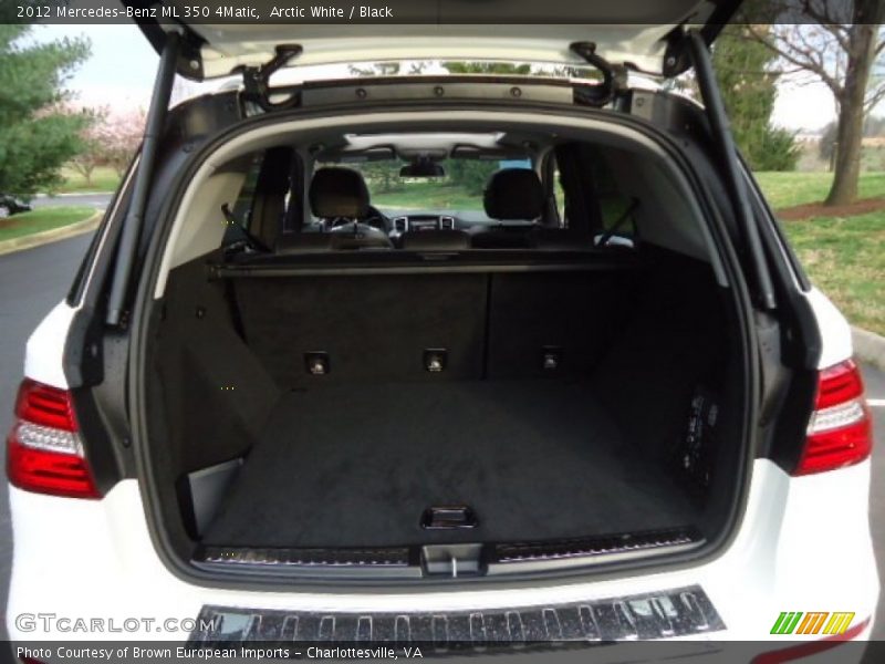 Arctic White / Black 2012 Mercedes-Benz ML 350 4Matic