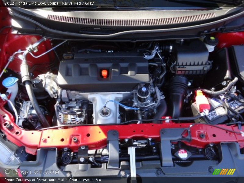 Rallye Red / Gray 2012 Honda Civic EX-L Coupe