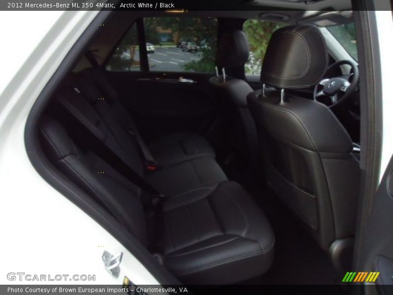 Arctic White / Black 2012 Mercedes-Benz ML 350 4Matic