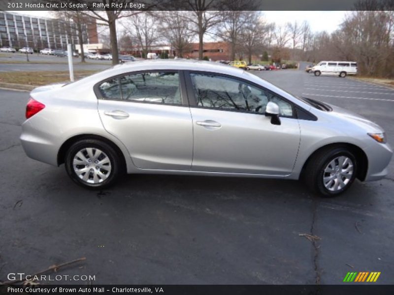 Rallye Red / Beige 2012 Honda Civic LX Sedan