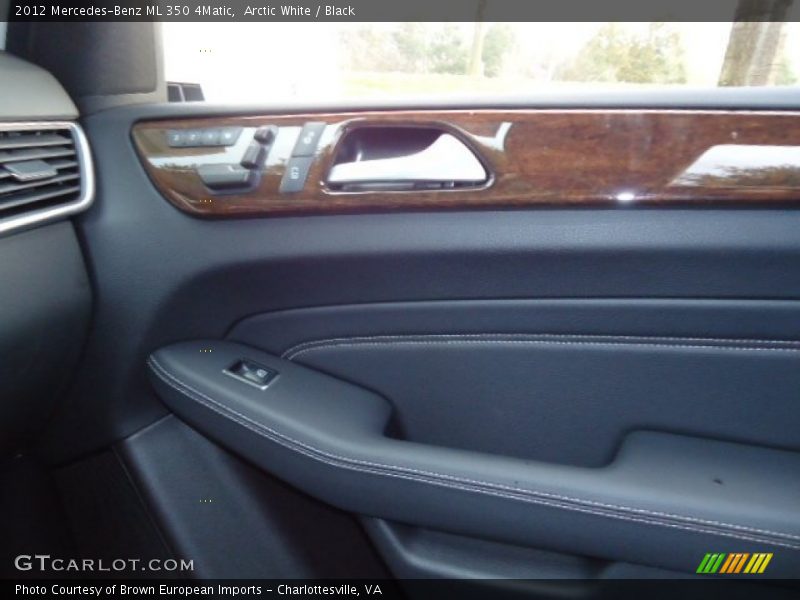 Arctic White / Black 2012 Mercedes-Benz ML 350 4Matic