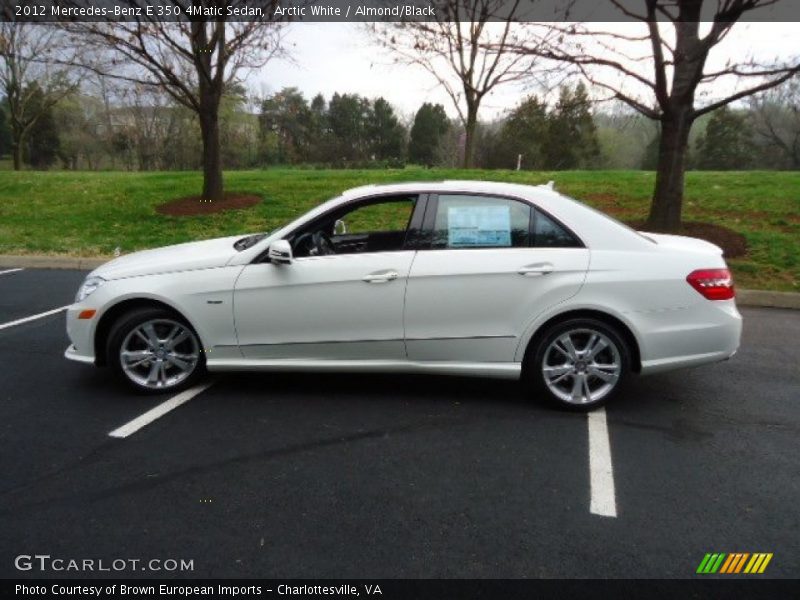 Arctic White / Almond/Black 2012 Mercedes-Benz E 350 4Matic Sedan