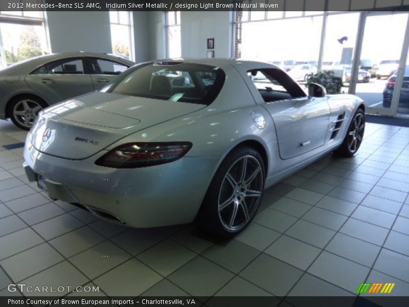 Iridium Silver Metallic / designo Light Brown Natural Woven 2012 Mercedes-Benz SLS AMG