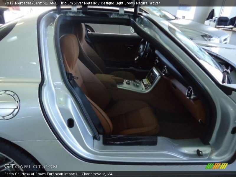 Iridium Silver Metallic / designo Light Brown Natural Woven 2012 Mercedes-Benz SLS AMG