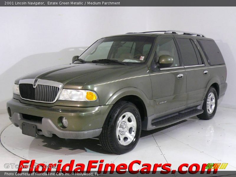 Estate Green Metallic / Medium Parchment 2001 Lincoln Navigator