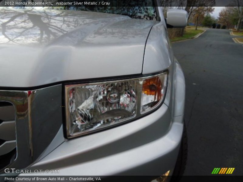 Alabaster Silver Metallic / Gray 2012 Honda Ridgeline RTL