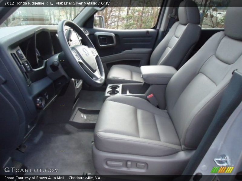 Alabaster Silver Metallic / Gray 2012 Honda Ridgeline RTL