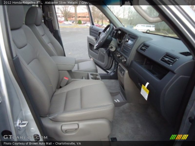 Alabaster Silver Metallic / Gray 2012 Honda Ridgeline RTL