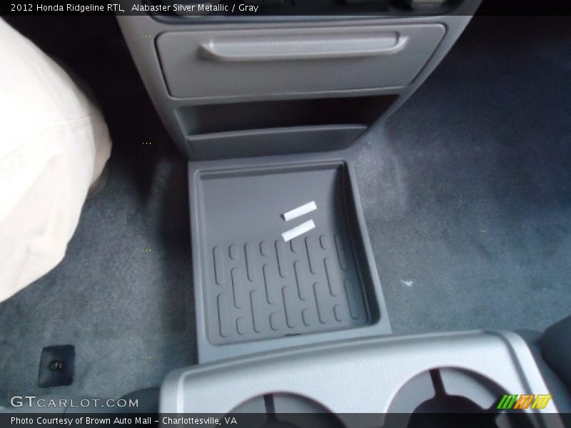 Alabaster Silver Metallic / Gray 2012 Honda Ridgeline RTL