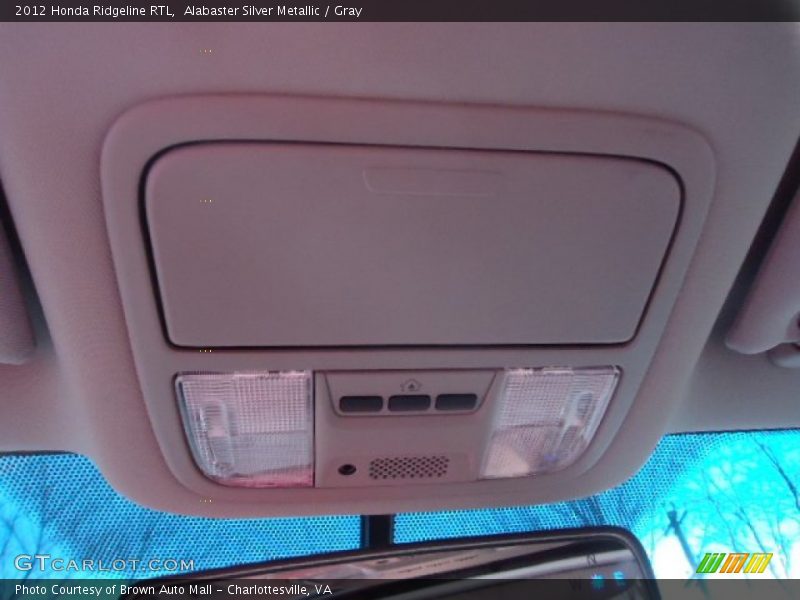 Alabaster Silver Metallic / Gray 2012 Honda Ridgeline RTL