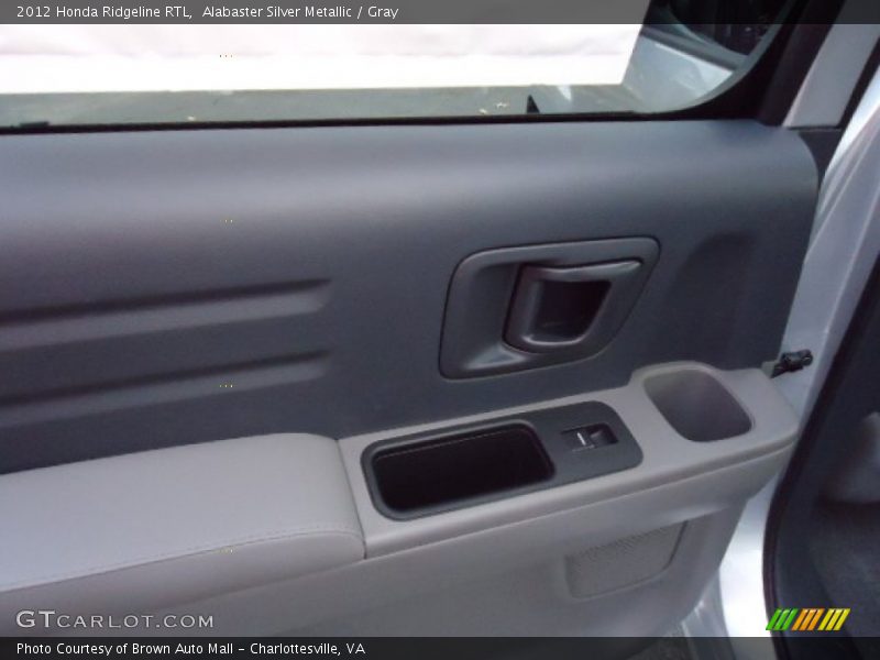 Alabaster Silver Metallic / Gray 2012 Honda Ridgeline RTL