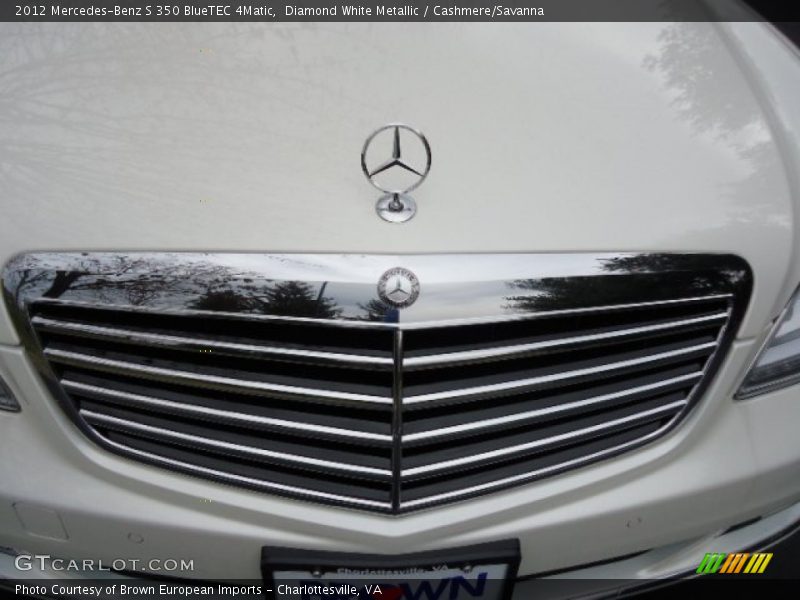 Diamond White Metallic / Cashmere/Savanna 2012 Mercedes-Benz S 350 BlueTEC 4Matic
