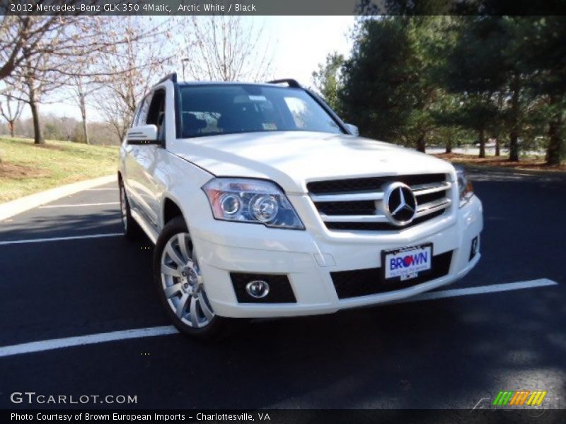 Arctic White / Black 2012 Mercedes-Benz GLK 350 4Matic