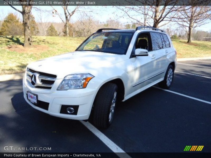 Arctic White / Black 2012 Mercedes-Benz GLK 350 4Matic