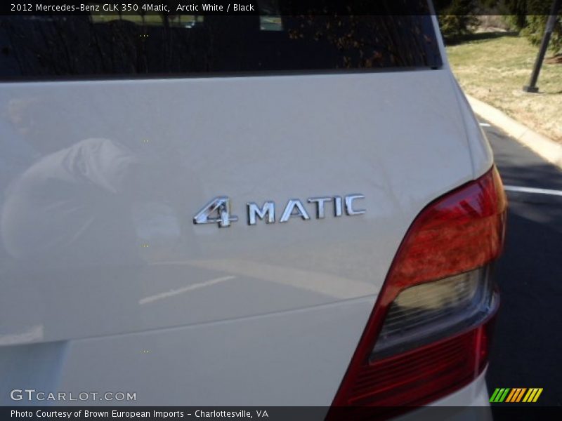 Arctic White / Black 2012 Mercedes-Benz GLK 350 4Matic