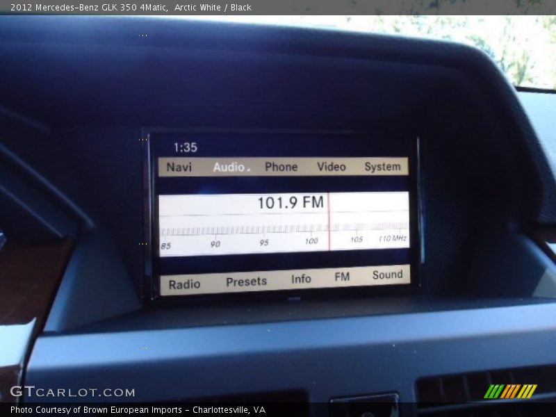 Arctic White / Black 2012 Mercedes-Benz GLK 350 4Matic