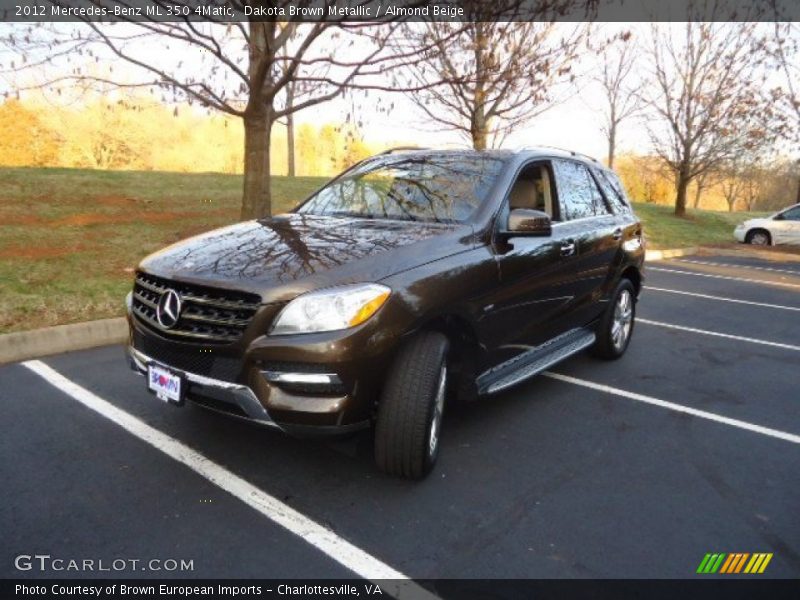 Dakota Brown Metallic / Almond Beige 2012 Mercedes-Benz ML 350 4Matic