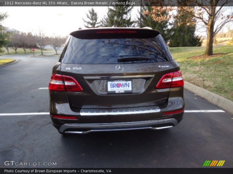 Dakota Brown Metallic / Almond Beige 2012 Mercedes-Benz ML 350 4Matic